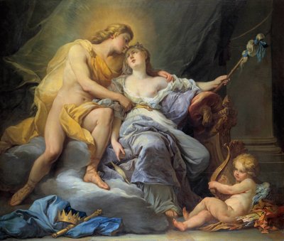 安托万·博伊佐 (Antoine Boizot) (1702-1782) 1737 年的《阿波罗抚摸白骨》 1.67 x 2 米。 游览，美术博物馆 作者 路易斯·西蒙·博伊佐特