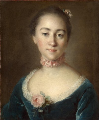 叶卡捷琳娜·戈洛维基娜伯爵夫人的肖像，1757年 作者 路易斯·托克