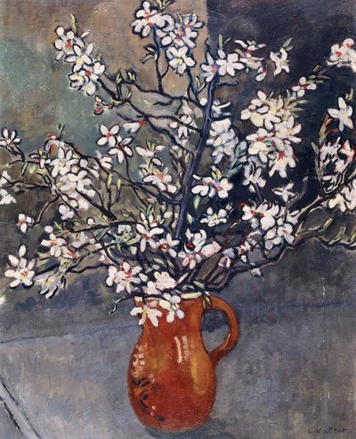 杏花，c.1925（布面油画） 作者 路易斯·瓦尔塔特