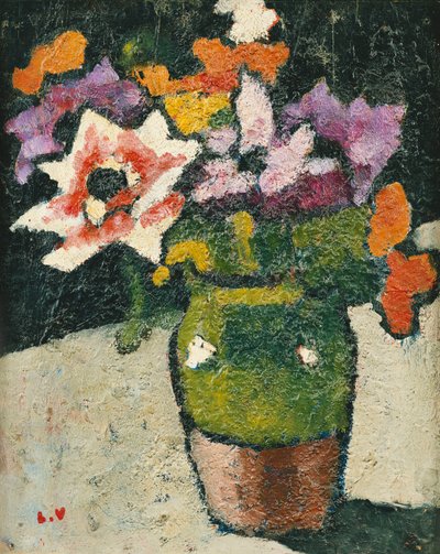 花瓶里的花； 花瓶里的花束 作者 路易斯·瓦尔塔特