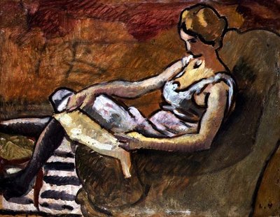 思想者》，约 1916 年（油画） 作者 路易斯·瓦尔塔特
