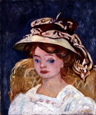 年轻女子，c.1907（布面油画） 作者 路易斯·瓦尔塔特