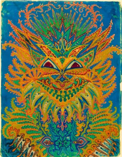 万花筒猫：蓝色猫图案 作者 路易·韦恩