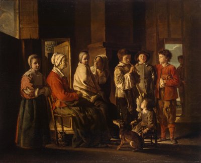 拜访祖母 作者 Louis le Nain