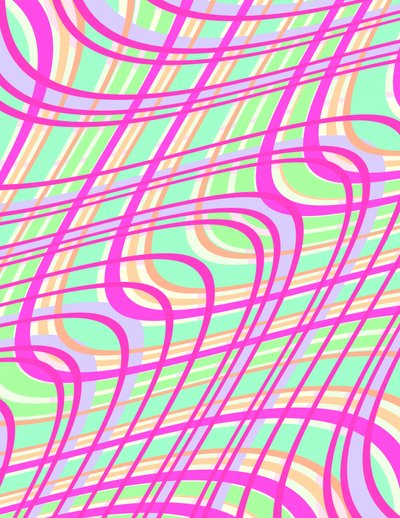 Swirly Check，2011（数字化） 作者 Louisa Hereford