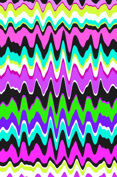 波浪条纹，2015年，数字媒体 作者 Louisa Hereford