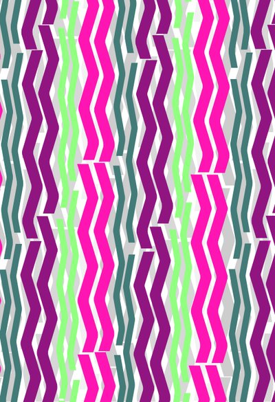 Zig Zig Stripes，2014数字媒体 作者 Louisa Hereford