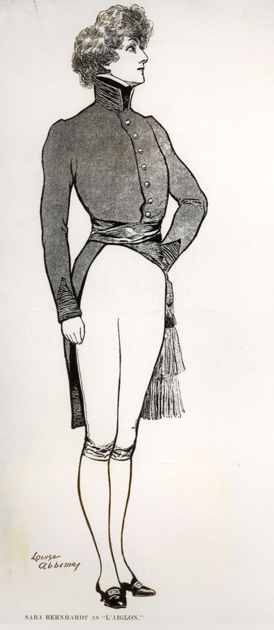 萨拉-伯恩哈特（1844-1923）在埃德蒙-罗斯特（1868-1918）的悲剧中扮演L