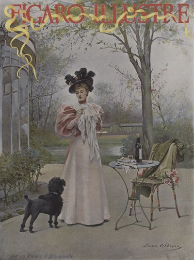 看看Armenonville Pavilion（在Armenonville Pavilion品尝）。封面的着名费加罗，1895年5月 作者 路易丝·阿贝玛