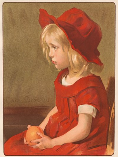 带着橘子的女孩，1899年。 作者 路易丝·弗罗茨瓦夫