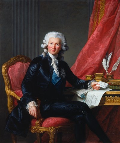 卡罗讷（Calonne）的查尔斯·亚历山大（Charles Alexander）肖像（1734-1802） 作者 伊丽莎白·路易丝·维吉·勒布朗