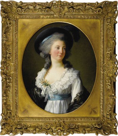 Chabrillan伯爵夫人德摩顿夫人的画像，1782年。 作者 伊丽莎白·路易丝·维吉·勒布朗