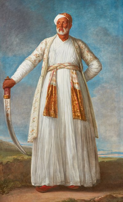 蒂普·苏丹（Tipu Sultan）派往法国法院的大使穆罕默德·德罗维汗（Muhammad Dervish Khan）的肖像，1788年。 作者 伊丽莎白·路易丝·维吉·勒布朗