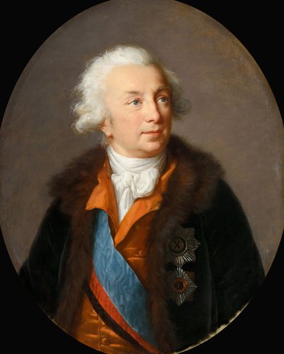 伊万-伊万诺维奇-舒瓦洛夫伯爵的肖像，1727-1797，约1796。 作者 伊丽莎白·路易丝·维吉·勒布朗
