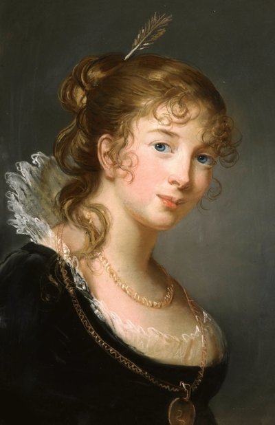 普鲁士公主Frederica Dorothea Louise Philippine 1770-1836，Radziwill伯爵夫人，约1801。 作者 伊丽莎白·路易丝·维吉·勒布朗