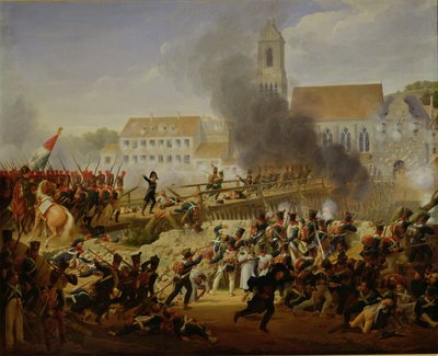 兰茨舒特战役，1809年4月21日 作者 Louise Marie Jeanne Hersent