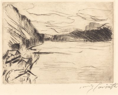 沃尔钦湖上 沃尔钦湖上，1923年。 作者 洛维斯·科林斯（Lovis Corinth）