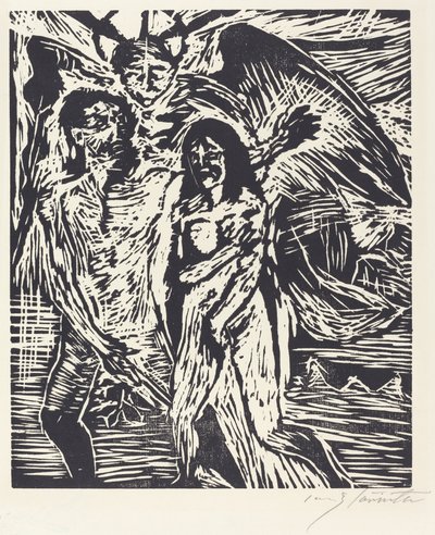 驱逐出天堂》 驱逐出天堂，1919年。 作者 洛维斯·科林斯（Lovis Corinth）