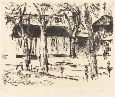 蒂尔加滕站（有树的法庭） 作者 洛维斯·科林斯（Lovis Corinth）