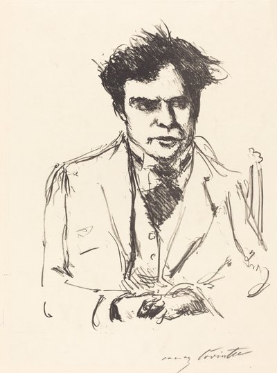 Bildnis Joseph Schwarz (Joseph Schwarz的肖像) 作者 洛维斯·科林斯（Lovis Corinth）