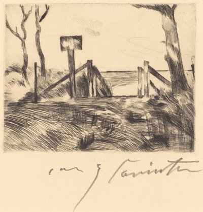 带标志的桥 作者 洛维斯·科林斯（Lovis Corinth）