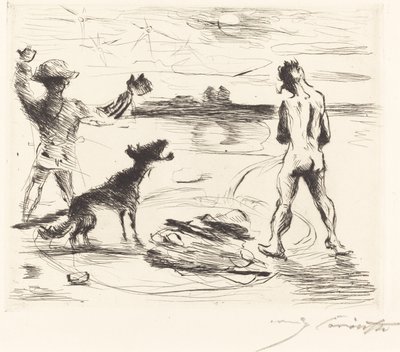 Das Gastmahl des Trimalchio: pl.VII (The Banquet of Trimalchio: pl. VII) 作者 洛维斯·科林斯（Lovis Corinth）
