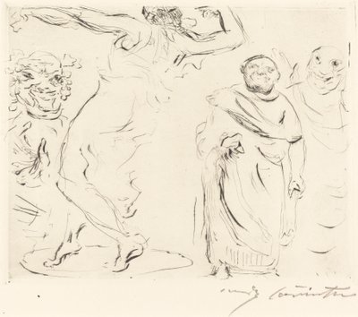 Das Gastmahl des Trimalchio: pl. XI The Banquet of Trimalchio: pl. XI, 1919. 作者 洛维斯·科林斯（Lovis Corinth）