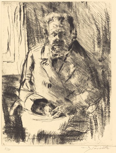 诗人 诗人，1920年。 作者 洛维斯·科林斯（Lovis Corinth）