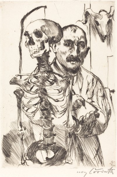 艺术家与死亡II》 《艺术家与死亡II》，1916年。 作者 洛维斯·科林斯（Lovis Corinth）