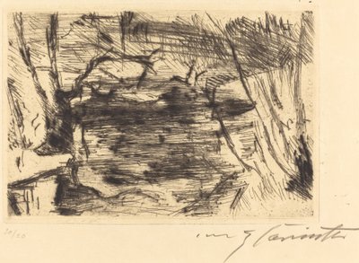 新湖》（Der Neue See）。 作者 洛维斯·科林斯（Lovis Corinth）