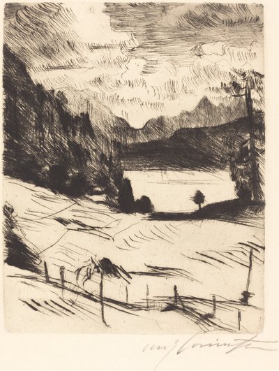 瓦尔钦湖(Der Walchensee) 作者 洛维斯·科林斯（Lovis Corinth）