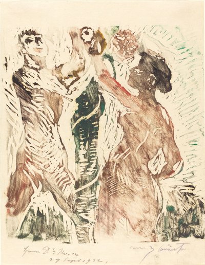 人类的堕落》，1919年。 作者 洛维斯·科林斯（Lovis Corinth）