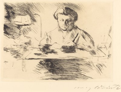 Die Gattin 艺术家的妻子，1918年。 作者 洛维斯·科林斯（Lovis Corinth）