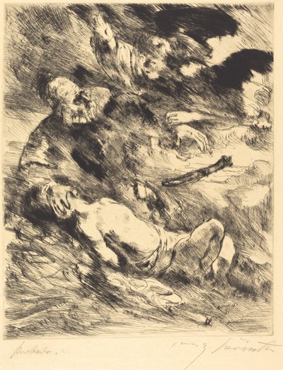 Die Opferung Isaacs The Sacrifice of Isaac, 1920. 作者 洛维斯·科林斯（Lovis Corinth）