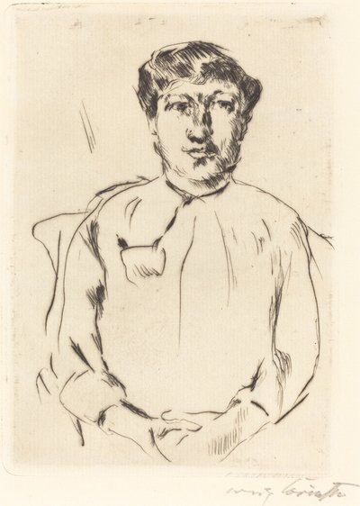 一个女人的画像 作者 洛维斯·科林斯（Lovis Corinth）