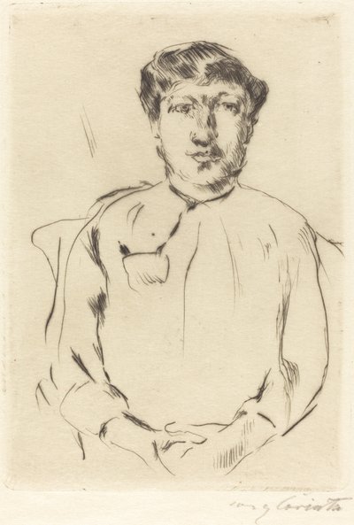 一个女人的画像，1914年。 作者 洛维斯·科林斯（Lovis Corinth）