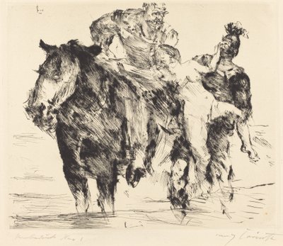 女性掠夺者强奸案，1920年。 作者 洛维斯·科林斯（Lovis Corinth）