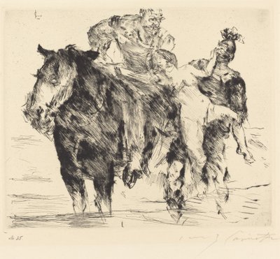 女性掠夺者强奸案，1920年。 作者 洛维斯·科林斯（Lovis Corinth）