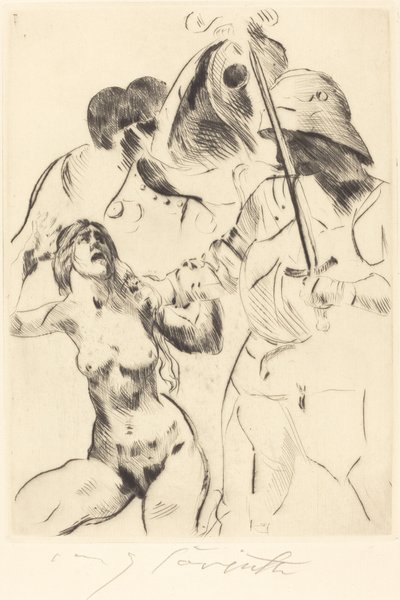 妇女的诱拐III（诱拐III） 作者 洛维斯·科林斯（Lovis Corinth）