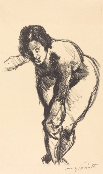 弯曲的裸体 裸体向前弯腰，1916年。 作者 洛维斯·科林斯（Lovis Corinth）