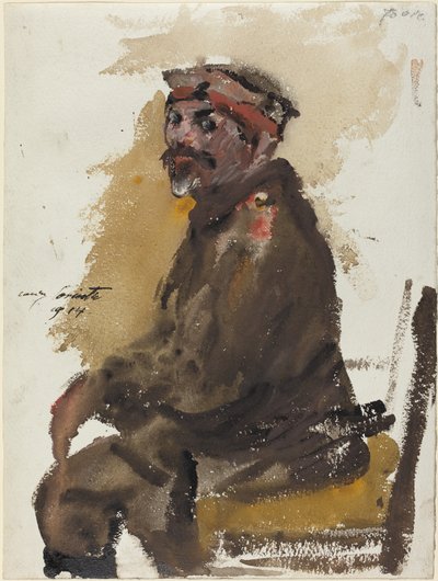 穿着制服的赫尔曼-斯特拉克 作者 洛维斯·科林斯（Lovis Corinth）