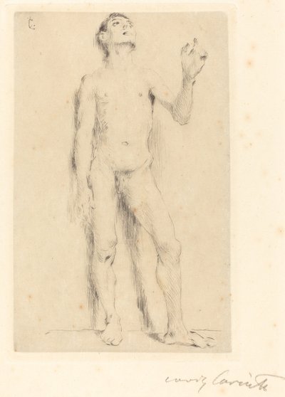年轻男性裸体，1905年。 作者 洛维斯·科林斯（Lovis Corinth）