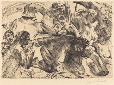 扛着十字架的基督》，1916年。 作者 洛维斯·科林斯（Lovis Corinth）