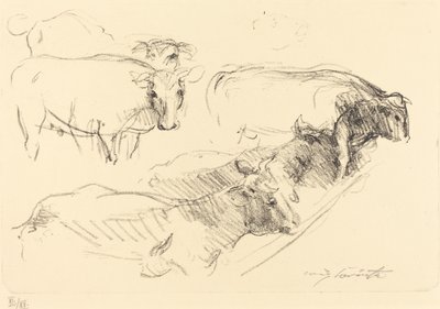 奶牛 奶牛，1910年。 作者 洛维斯·科林斯（Lovis Corinth）