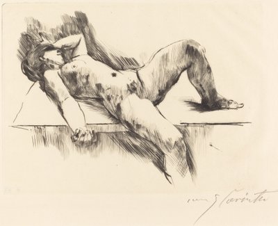 躺着的女性裸体III 躺着的女性裸体III，1913年。 作者 洛维斯·科林斯（Lovis Corinth）