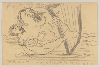 Lovis Corinth 致 Carl Strathmann：明信片，1903 年 7 月 18 日邮戳 作者 洛维斯·科林斯（Lovis Corinth）