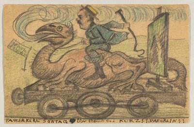 洛维斯-科林斯致卡尔-斯特拉斯曼：明信片，1895 年 6 月 22 日邮戳（救护车） 作者 洛维斯·科林斯（Lovis Corinth）