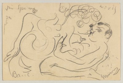 Lovis Corinth 致 Carl Strathmann：明信片，1908 年 3 月 25 日邮戳 作者 洛维斯·科林斯（Lovis Corinth）