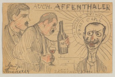 Lovis Corinth 致 Carl Strathmann：明信片，1896 年 9 月 28 日邮戳 作者 洛维斯·科林斯（Lovis Corinth）