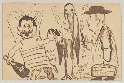Lovis Corinth 致 Carl Strathmann：明信片，1902 年 9 月 3 日邮戳 作者 洛维斯·科林斯（Lovis Corinth）